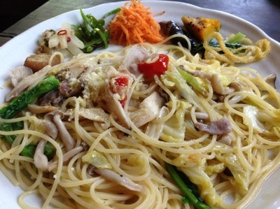 よつばカフェ パスタランチ 奥飛騨温泉郷平湯 旅荘つゆくさ よつばカフェ パスタランチ 奥飛騨温泉郷平湯 旅荘つゆくさ