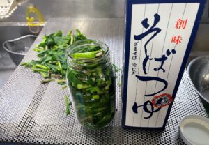 行者ニンニク,醤油漬け