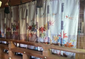 秋葉大社，もみじ，幕