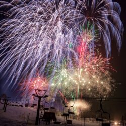 平湯大滝結氷まつり､ライトアップ､雪中花火