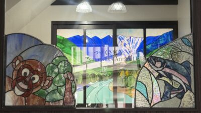 上高地，猿、イワナ、